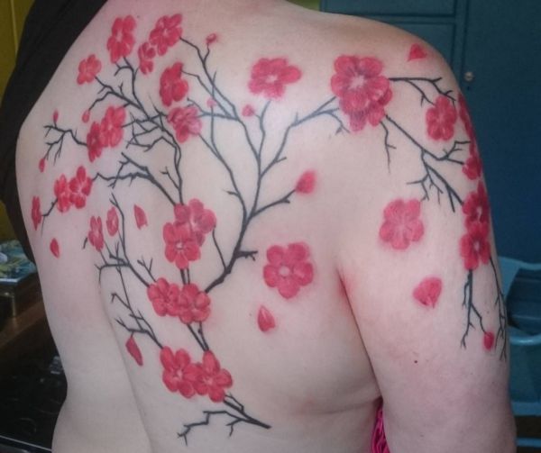 Cherry Blossom Tattoo Designs with meanings - 15 concepts