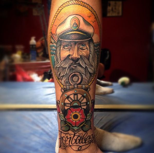 Ship Wheel Tattoos Designs and Meanings