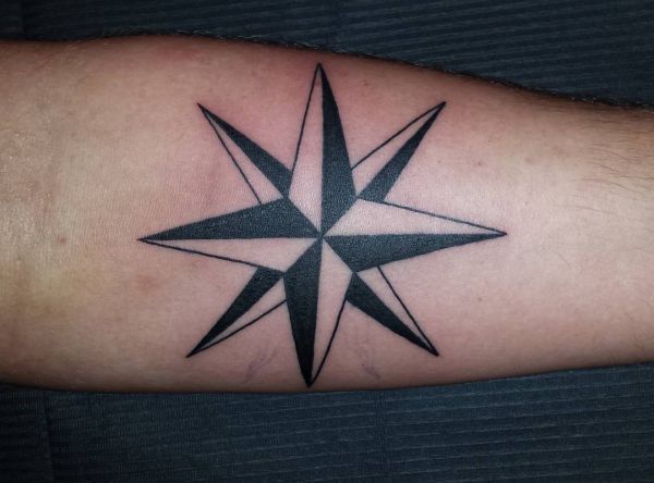 Polarstern Tattoos: concepts and meanings