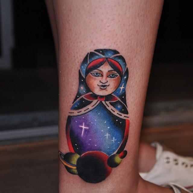 60 Tattoos of Russian Doll Matrioska - Stunning Photos