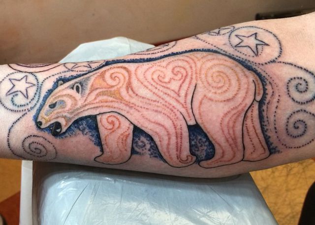 Polar Bear Tattoo Designs with meanings - 15 concepts