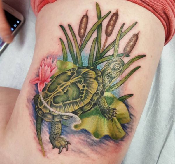 25 turtles tattoo concepts: photos and meanings