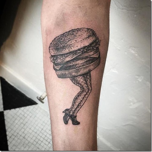 Tattoos for lovers of meals and gastronomy