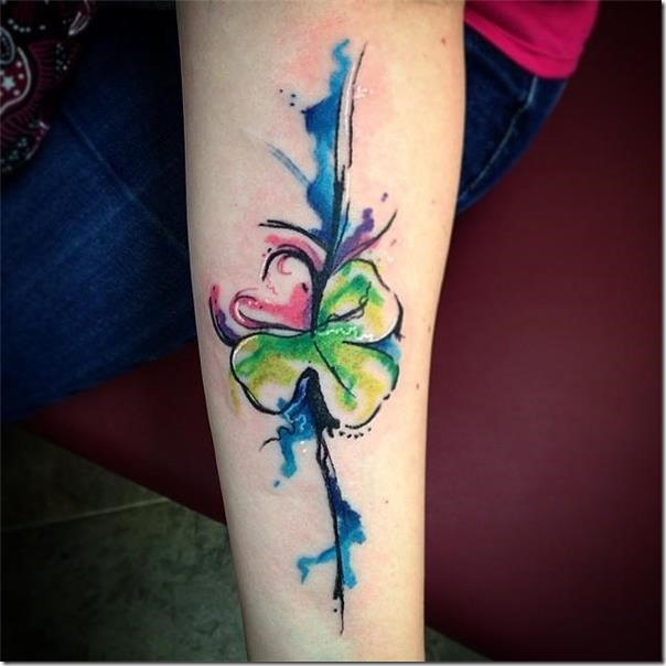 Artistic and galvanizing clover tattoos