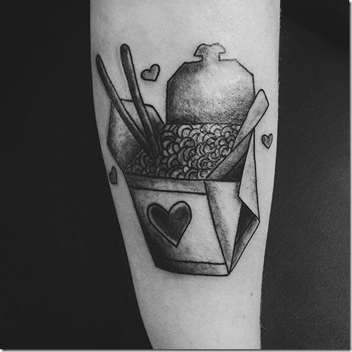 Tattoos for lovers of meals and gastronomy