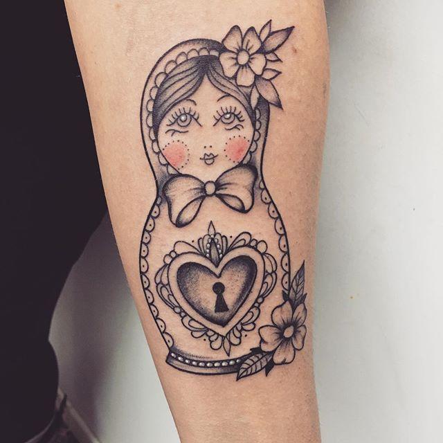 60 Tattoos of Russian Doll Matrioska - Stunning Photos