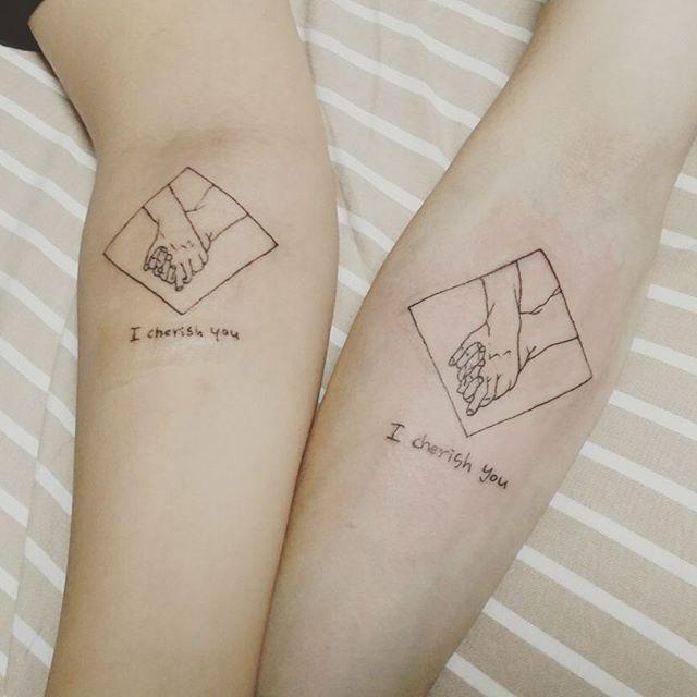 80 Tattoos of friendship for many who share confidences