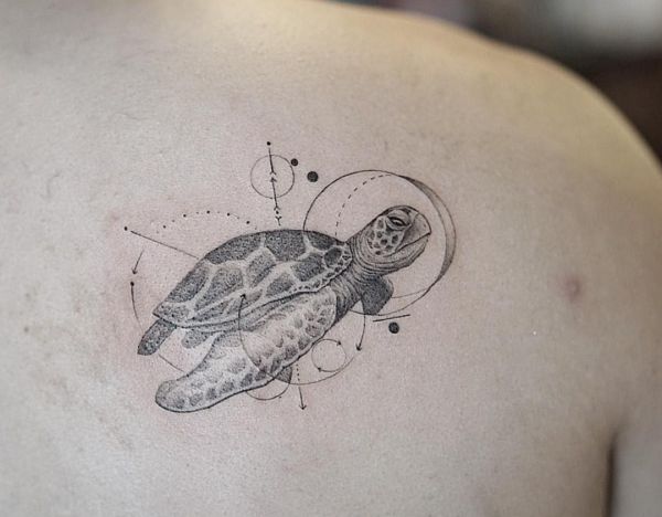 25 turtles tattoo concepts: photos and meanings