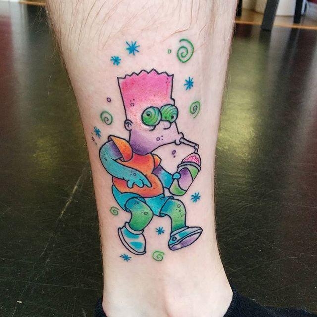 80 Lovely and Inspiring Simpsons Tattoos