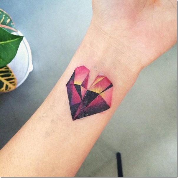 Lovely and provoking diamond tattoos