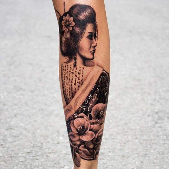 65 Stunning and Inspiring Geisha Tattoos