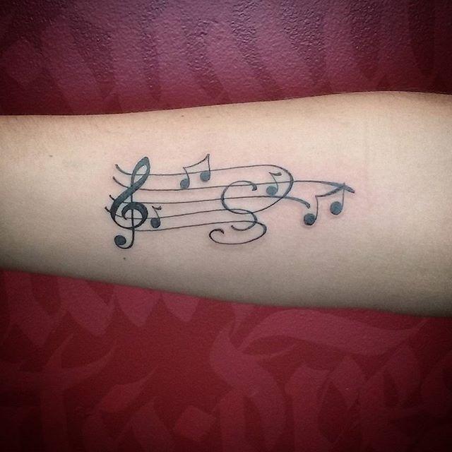 60 Tattoos of musical notes