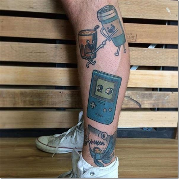 Males's Tattoos on the Leg (finest pictures!)