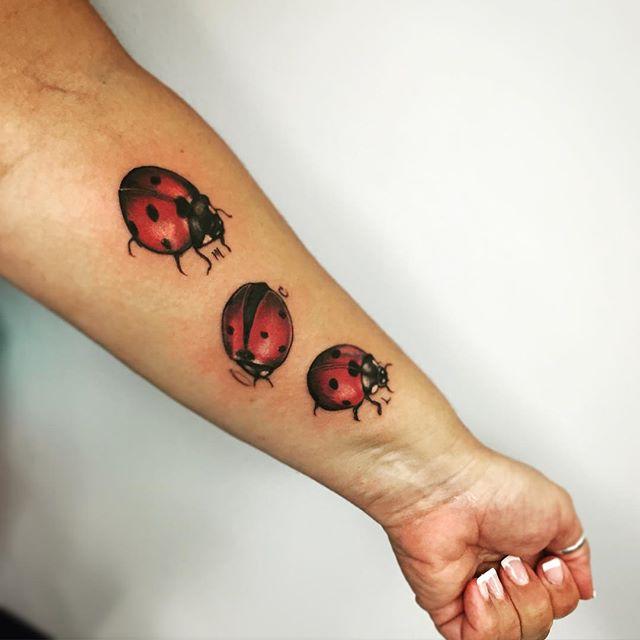 50 Tattoos of Ladybugs - Nexttattoos