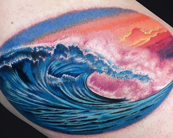 Water and waves tattoos: meanings and designs