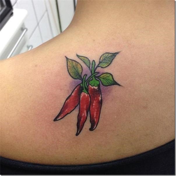 Inventive and provoking pepper tattoos