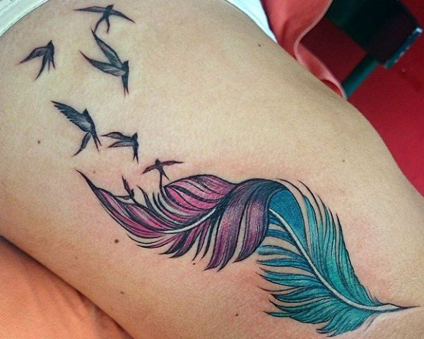 Feather Tattoos: Designs, Concepts and Meanings