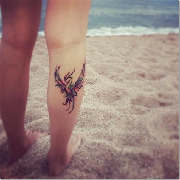 Lovely and galvanizing phoenix tattoos