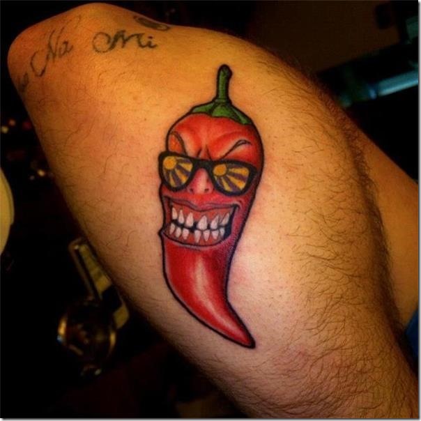 Inventive and provoking pepper tattoos