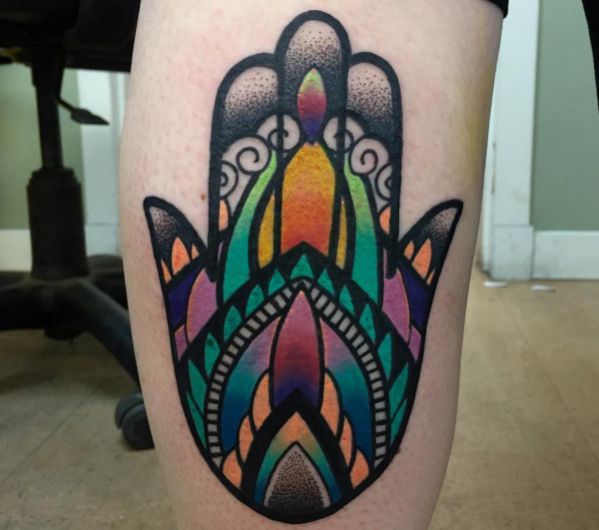 Hamsa (The Hand of Fatima) Tattoo - Which means & 30 Concepts