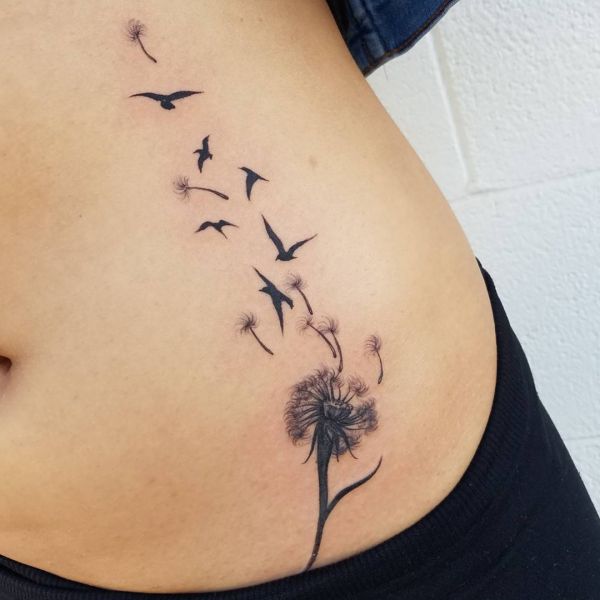 Dandelion (dandelion) tattoo - that means and 20 cool designs