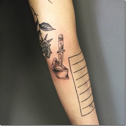 Tattoos for lovers of meals and gastronomy