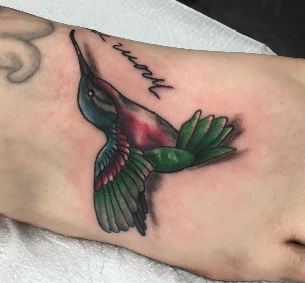 23 fantastic hummingbird tattoos - they stand for pleasure
