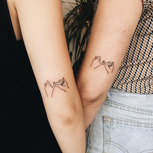 80 Tattoos of friendship for many who share confidences