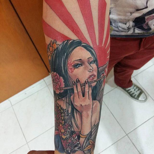 65 Stunning and Inspiring Geisha Tattoos