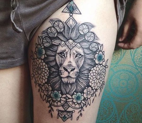 40 Lowe Tattoo Mandala Besten Bilder Von Ausmalbilder