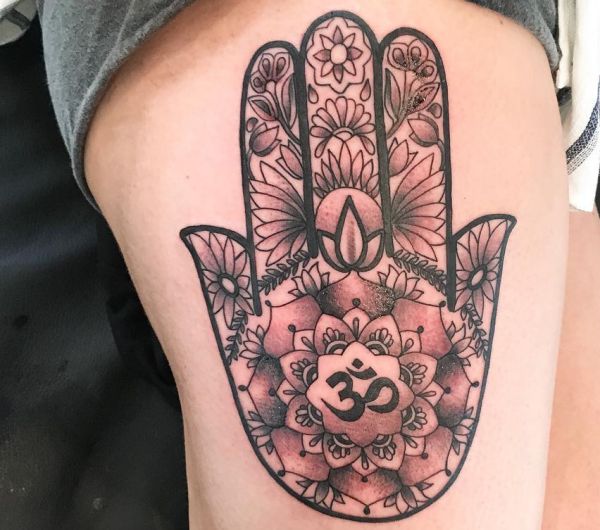 Hamsa (The Hand of Fatima) Tattoo - Which means & 30 Concepts