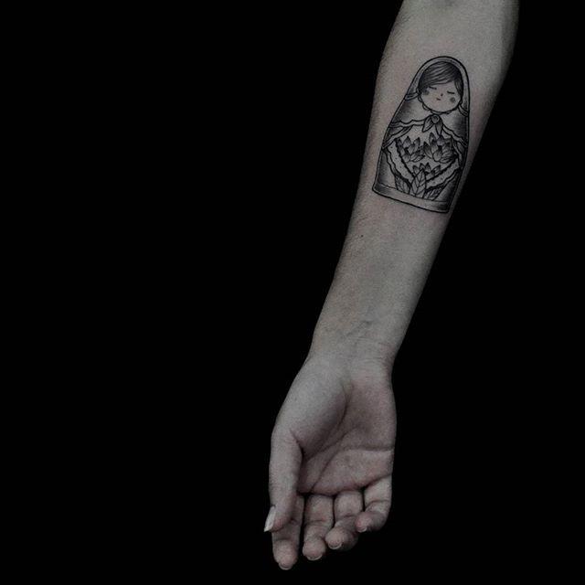 60 Tattoos of Russian Doll Matrioska - Stunning Photos