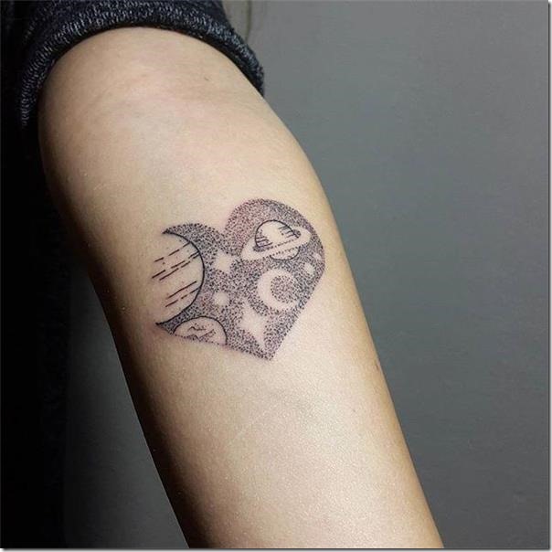 Lovely and Inspiring Coronary heart Tattoos