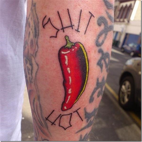 Inventive and provoking pepper tattoos