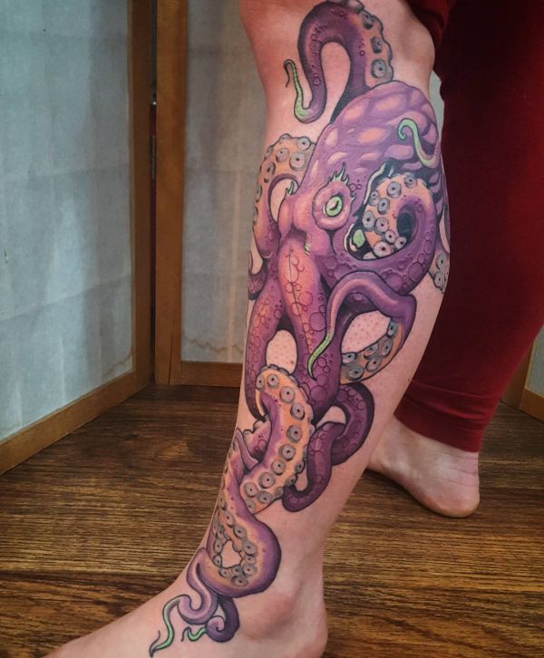 Octopuses and squid tattoos and their which means