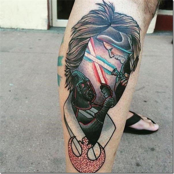 Males's Tattoos on the Leg (finest pictures!)