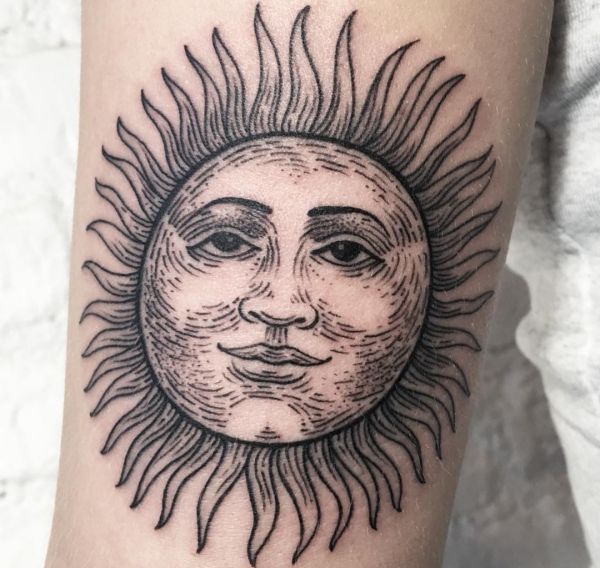 Solar Tattoos - 25 Concepts, Which means & Tattoo Designs