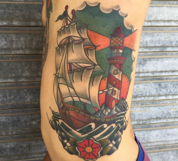 Lighthouse tattoo motifs, concepts and meanings