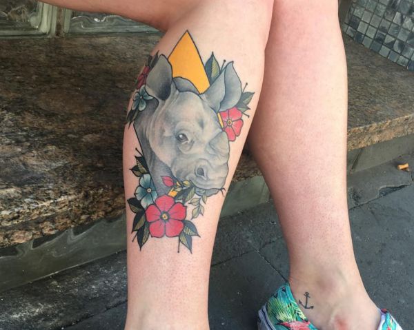 Rhino Tattoo Designs with Meanings - 26 Concepts