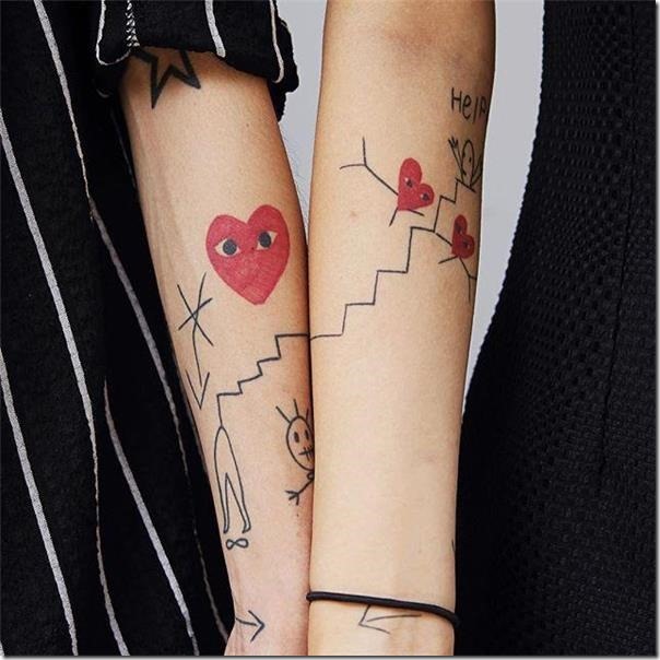 Lovely and Inspiring Coronary heart Tattoos