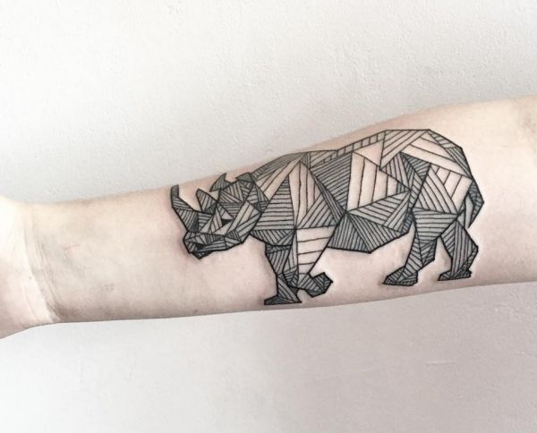 Rhino Tattoo Designs with Meanings - 26 Concepts