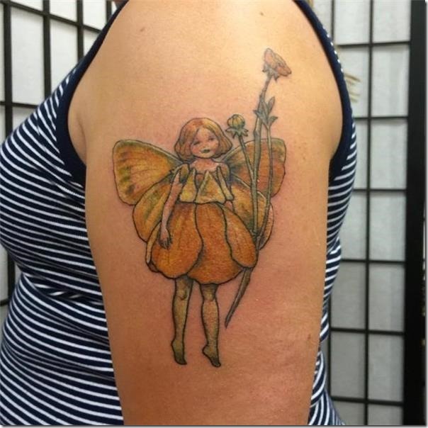 Lovely and galvanizing fairy tattoos