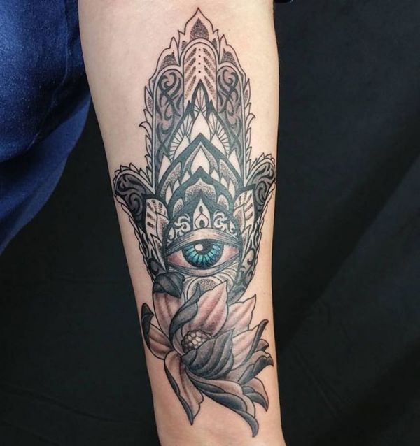 Hamsa (The Hand of Fatima) Tattoo - Which means & 30 Concepts