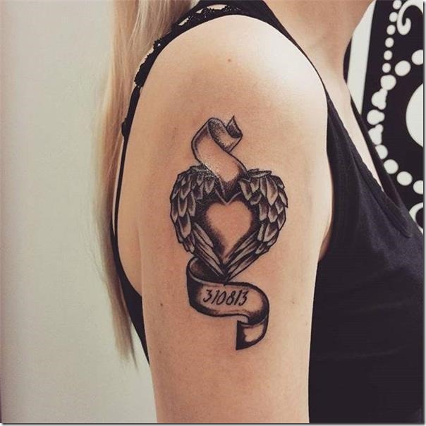 Lovely and Inspiring Coronary heart Tattoos