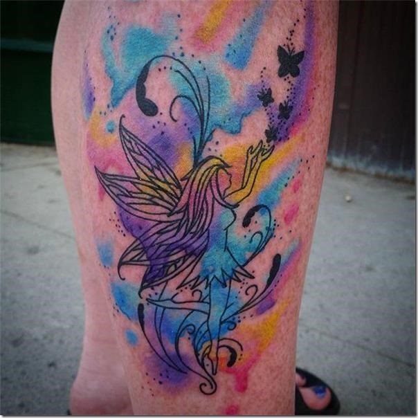 Lovely and galvanizing fairy tattoos