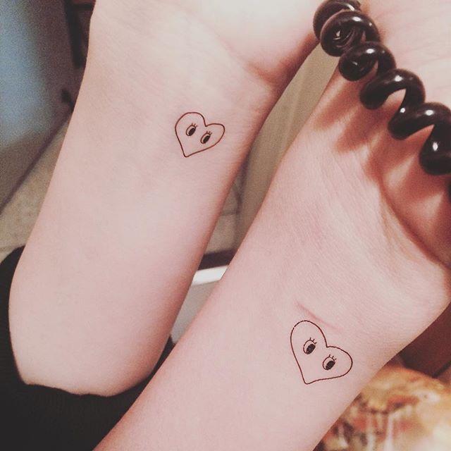 80 Tattoos of friendship for many who share confidences