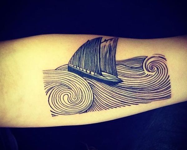 Water and waves tattoos: meanings and designs