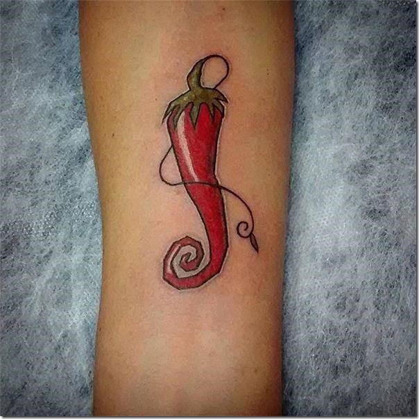 Inventive and provoking pepper tattoos