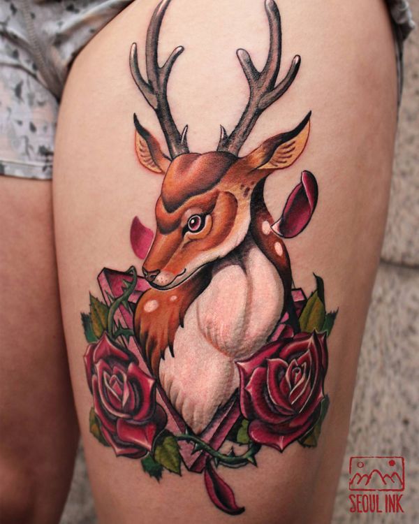 20 deer tattoo concepts - footage and which means