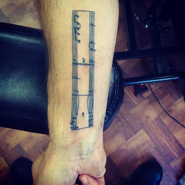 60 Tattoos of musical notes